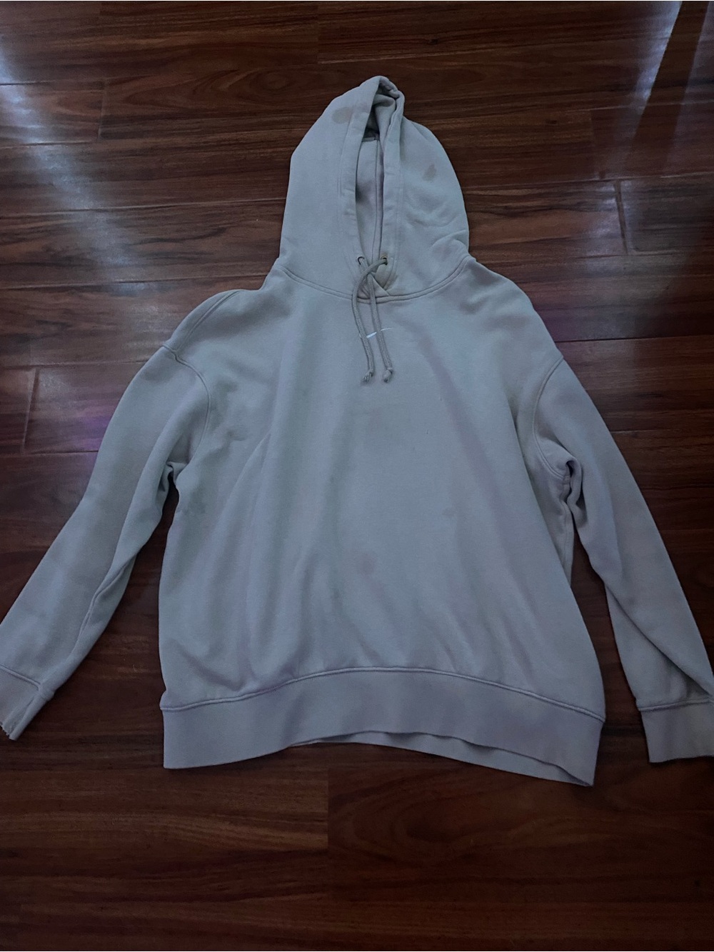 Nike Men's Hoodie in Light Gray